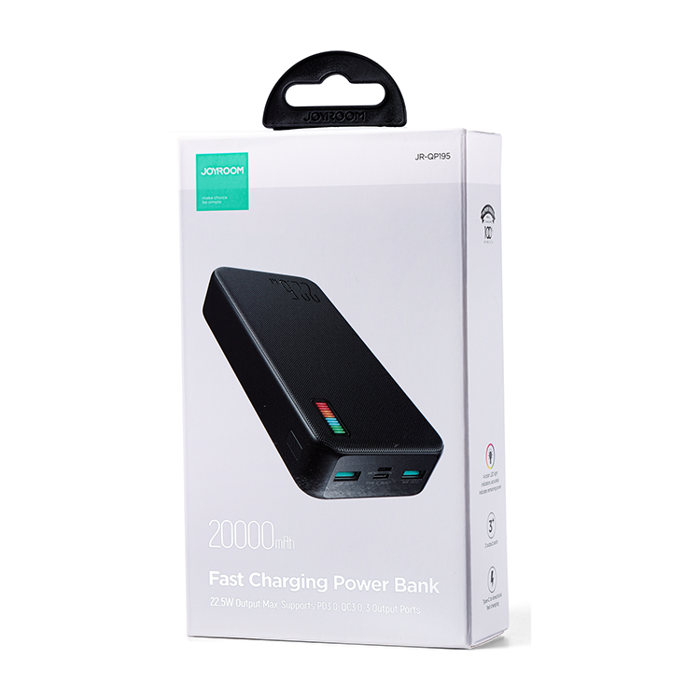 joyroom JR-QP195 20000mah 22.5W fast charging power bank